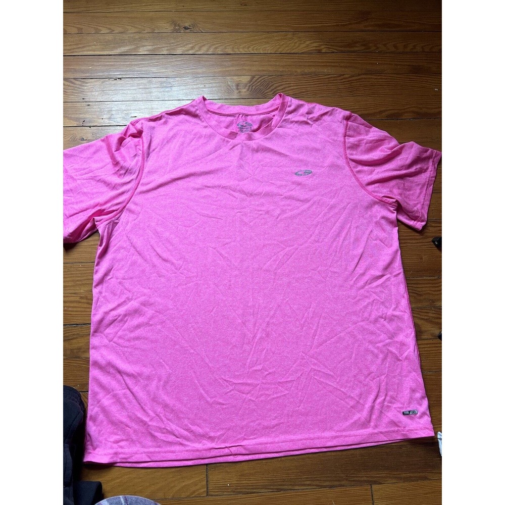 Breathable Athletic Champions Woman’s Plain Pink Pullover T-Shirt Size XL